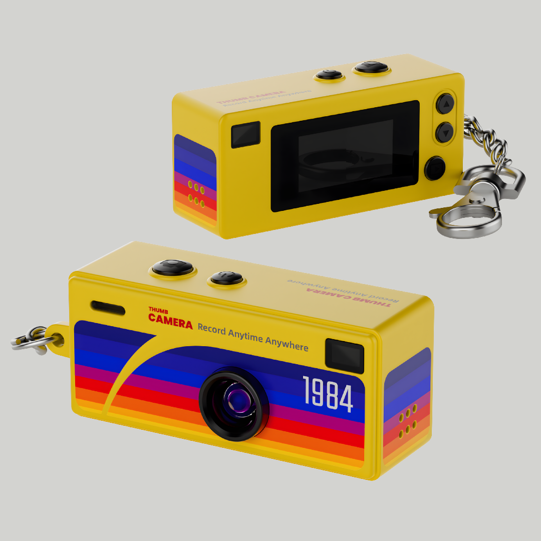 Pixaroq Mini Cámara Retro Recargable